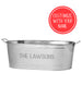 Personalized Galvanized Family Tub or Tub with Stand