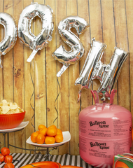 12in Jumbo Helium Tank, Includes Ribbon