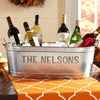 Personalized Galvanized Family Tub or Tub with Stand
