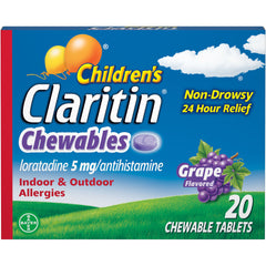 24 Hour Allergy Chewables for Kids, Grape, 20 ct
