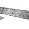 Mosaic Backsplash Tiles - Set Of 6 Black And White