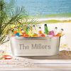 Personalized Galvanized Family Tub or Tub with Stand